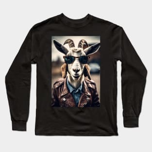 funny goat Long Sleeve T-Shirt